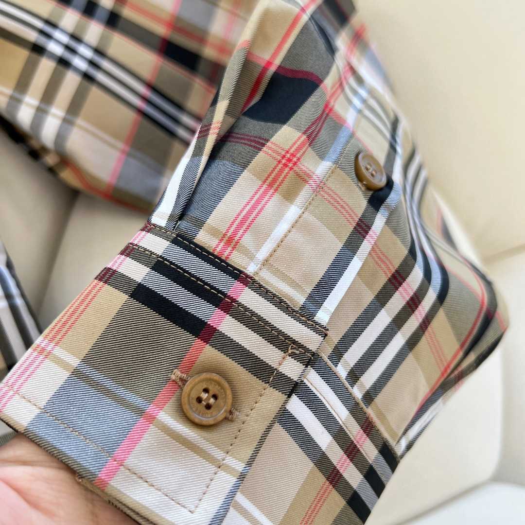 Burberry Check Cotton Poplin Shirt - EUR FASHION