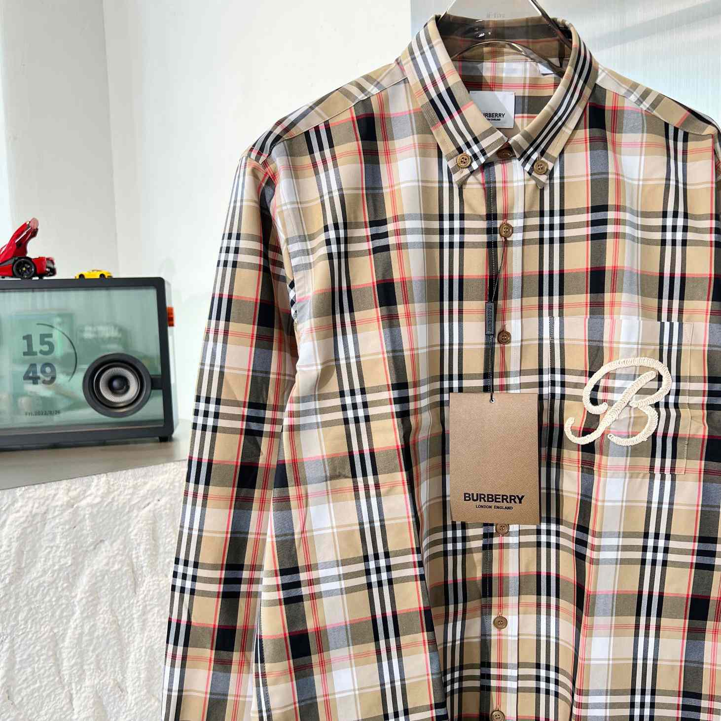 Burberry Check Cotton Poplin Shirt - EUR FASHION