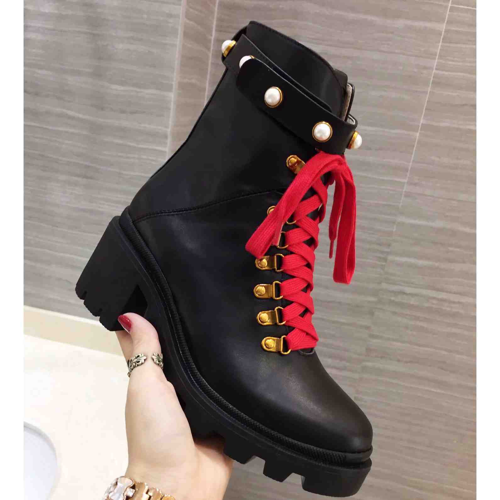 Gucci Leather Ankle Boot - EUR FASHION