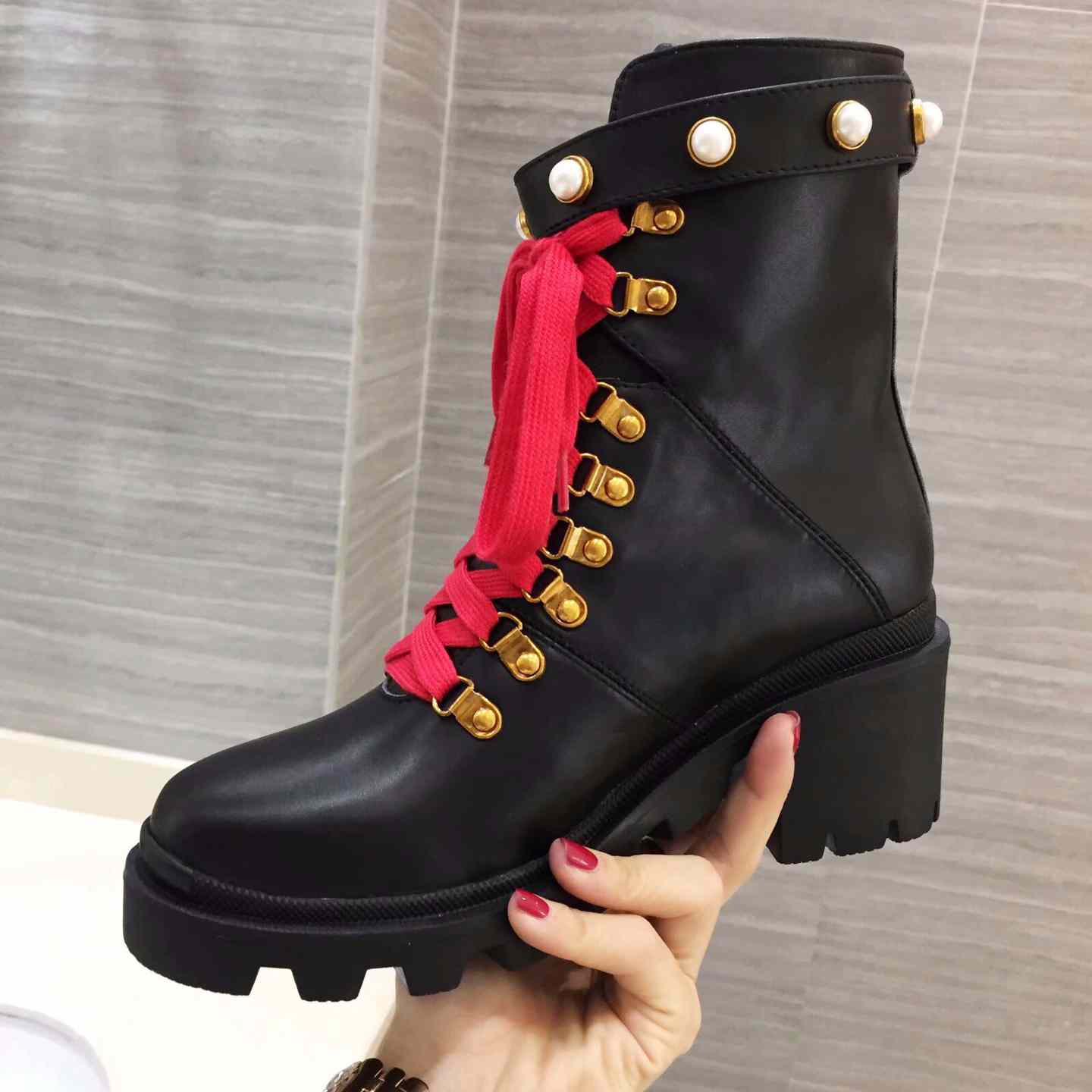 Gucci Leather Ankle Boot - EUR FASHION