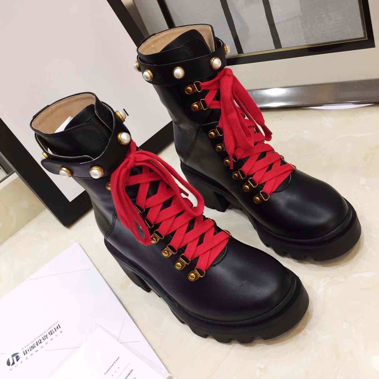 Gucci Leather Ankle Boot - EUR FASHION