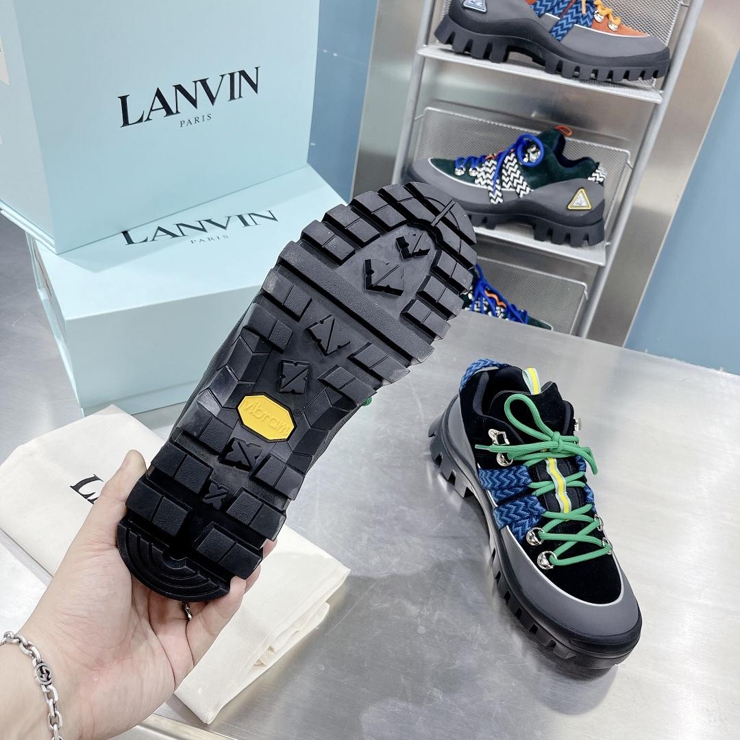 Lanvin Chunky-Sole Lace-Up Sneakers - EUR FASHION