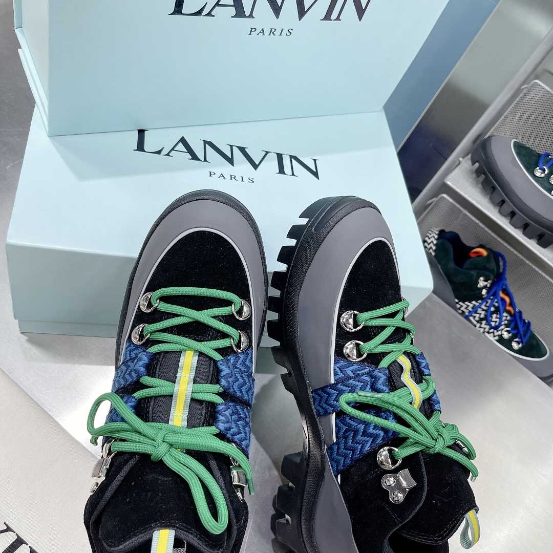 Lanvin Chunky-Sole Lace-Up Sneakers - EUR FASHION
