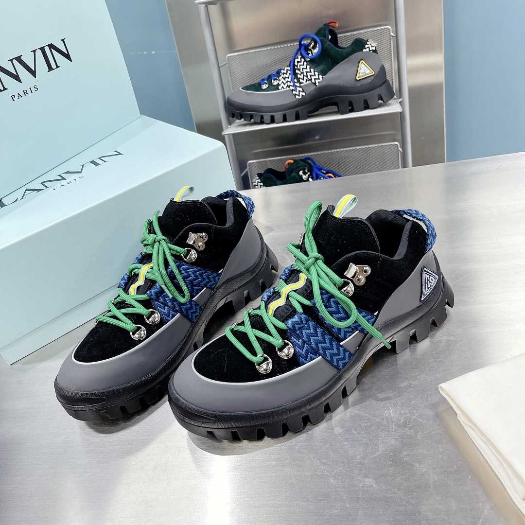 Lanvin Chunky-Sole Lace-Up Sneakers - EUR FASHION