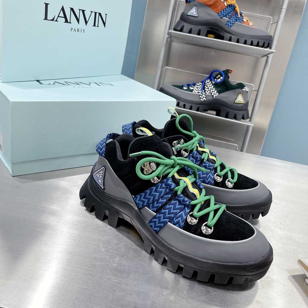 Lanvin Chunky-Sole Lace-Up Sneakers - EUR FASHION