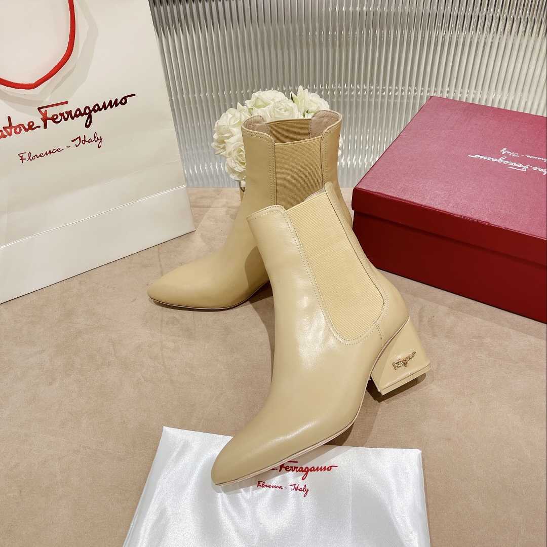 Ferragamo Leather Ankle Boot - EUR FASHION