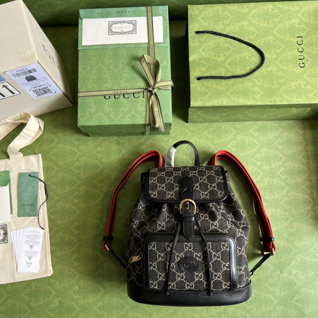 Gucci Backpack With Interlocking G(26.5- 30- 13cm) - EUR FASHION