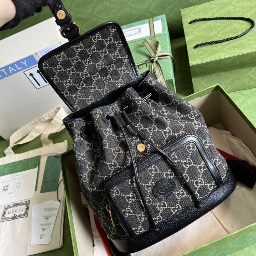 Gucci Backpack With Interlocking G(26.5- 30- 13cm) - EUR FASHION