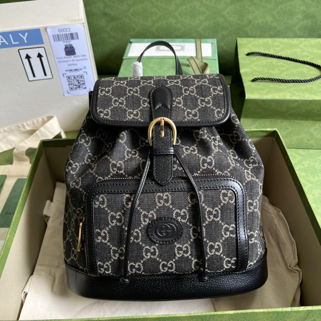 Gucci Backpack With Interlocking G(26.5- 30- 13cm) - EUR FASHION