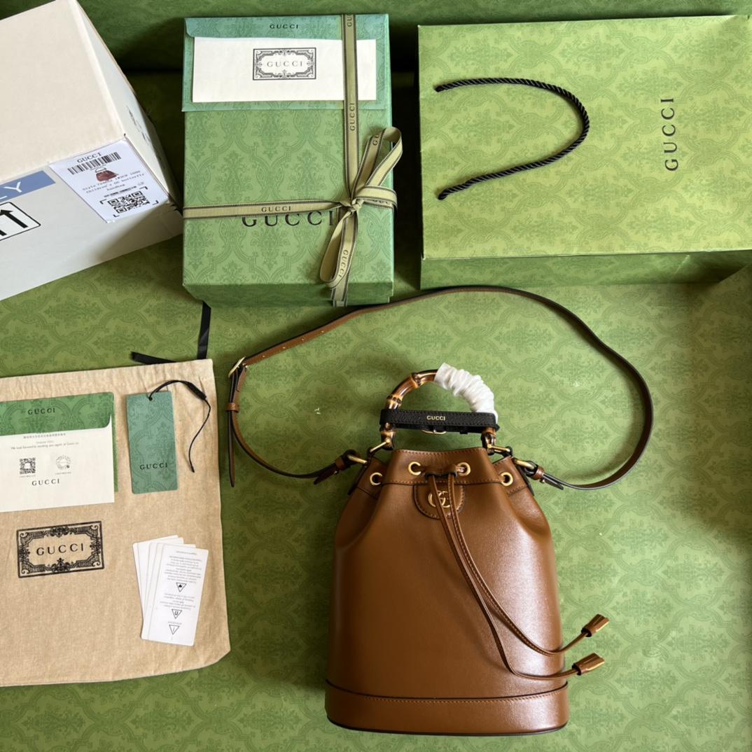 Gucci Diana Small Bucket Bag (23.5-38-10.5cm) - EUR FASHION