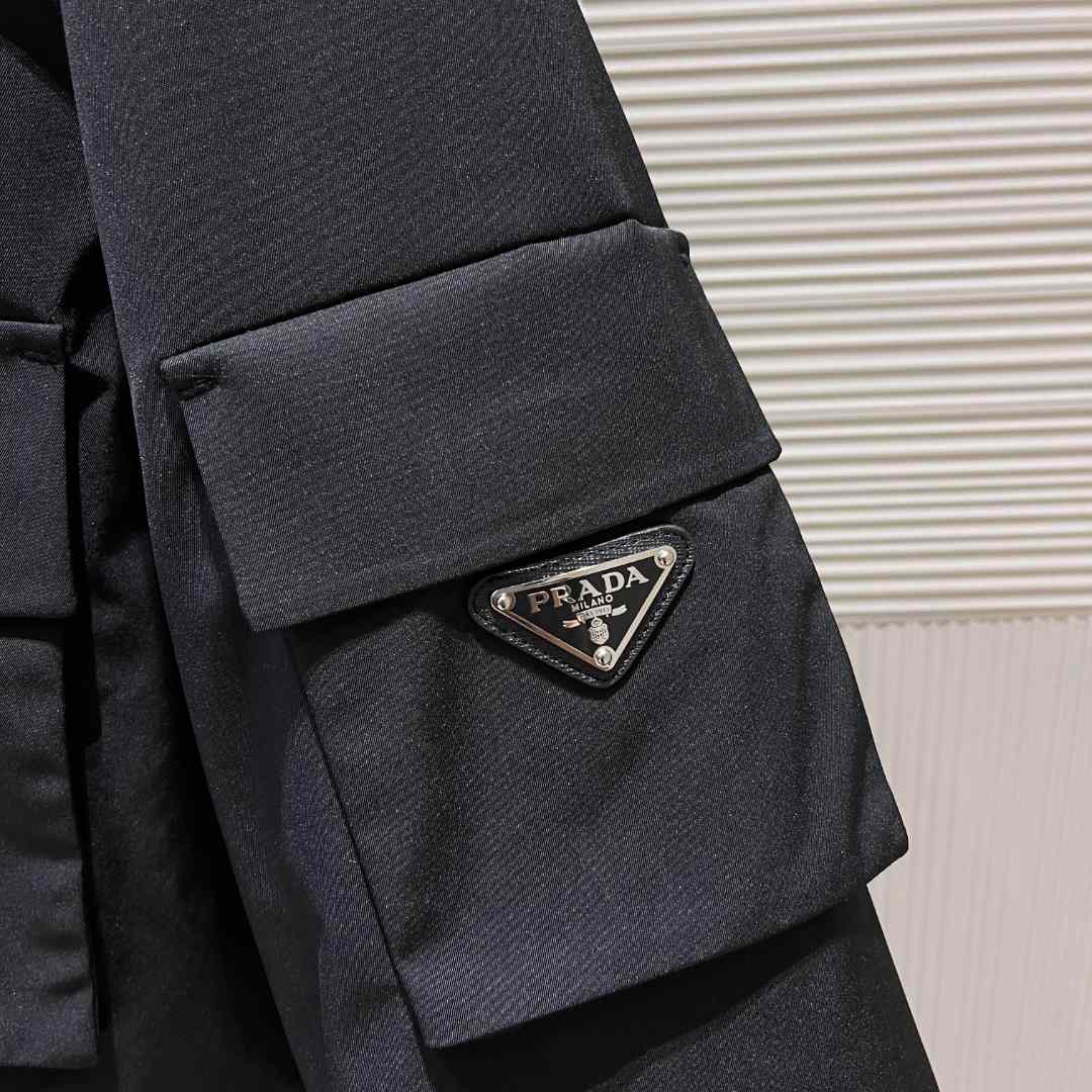 Prada Logo Hooded Puffer Jacket - EUR FASHION