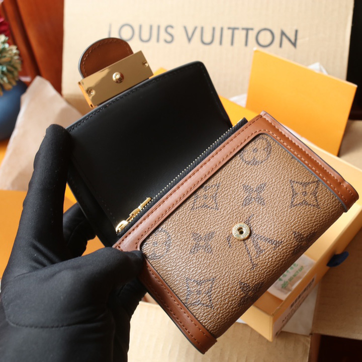 Louis Vuitton Dauphine Compact Wallet (12-9.5-3.5cm)   M68725 - EUR FASHION
