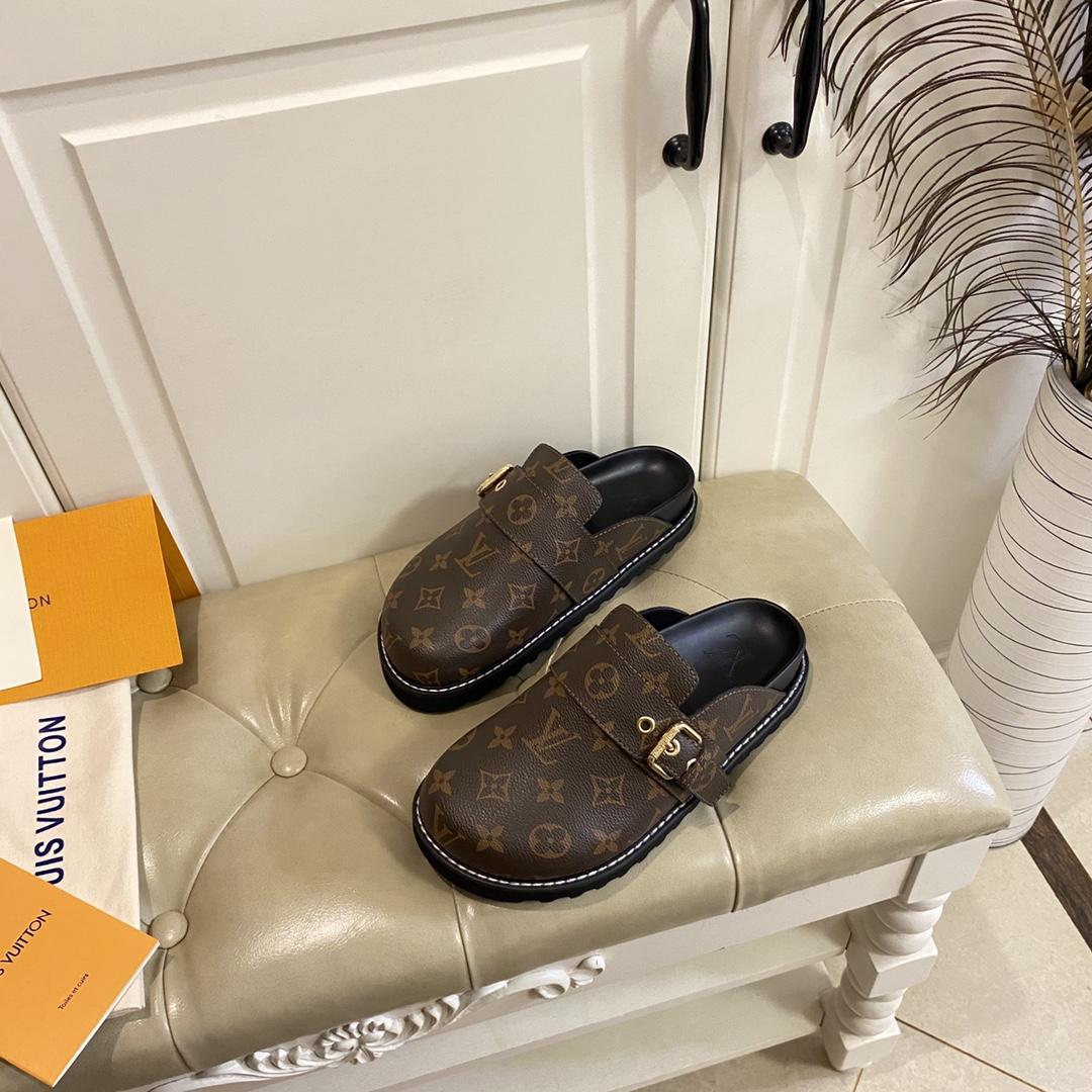 Louis Vuitton Lv Cosy Flat Comfort Clog     1AAW6O 1AAW6K - EUR FASHION