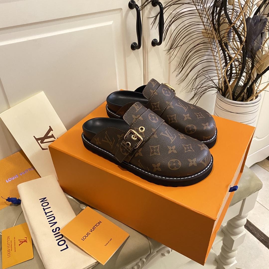Louis Vuitton Lv Cosy Flat Comfort Clog     1AAW6O 1AAW6K - EUR FASHION