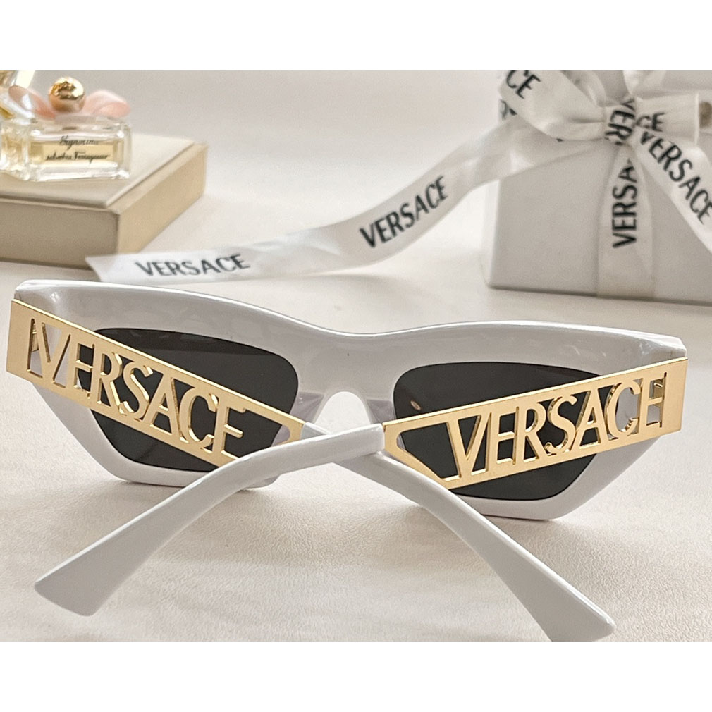 Versace 90s Vintage Logo Cat-Eye Sunglasses     VE4967  - EUR FASHION