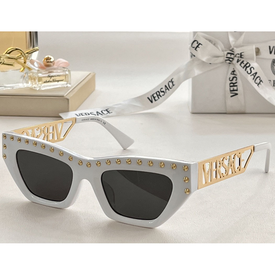 Versace 90s Vintage Logo Cat-Eye Sunglasses     VE4967  - EUR FASHION