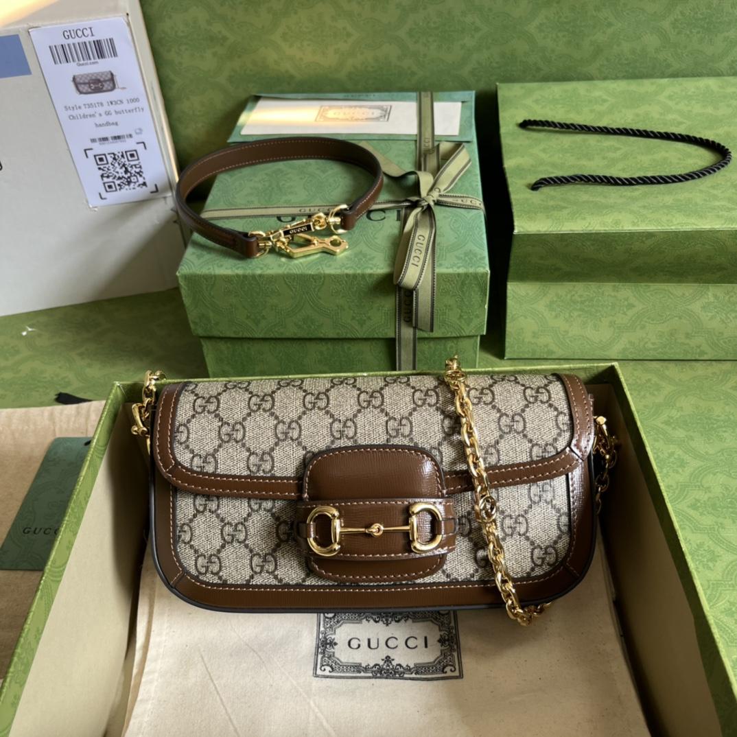 Gucci Horsebit 1955 Shoulder Bag(24-13-5cm)   - EUR FASHION