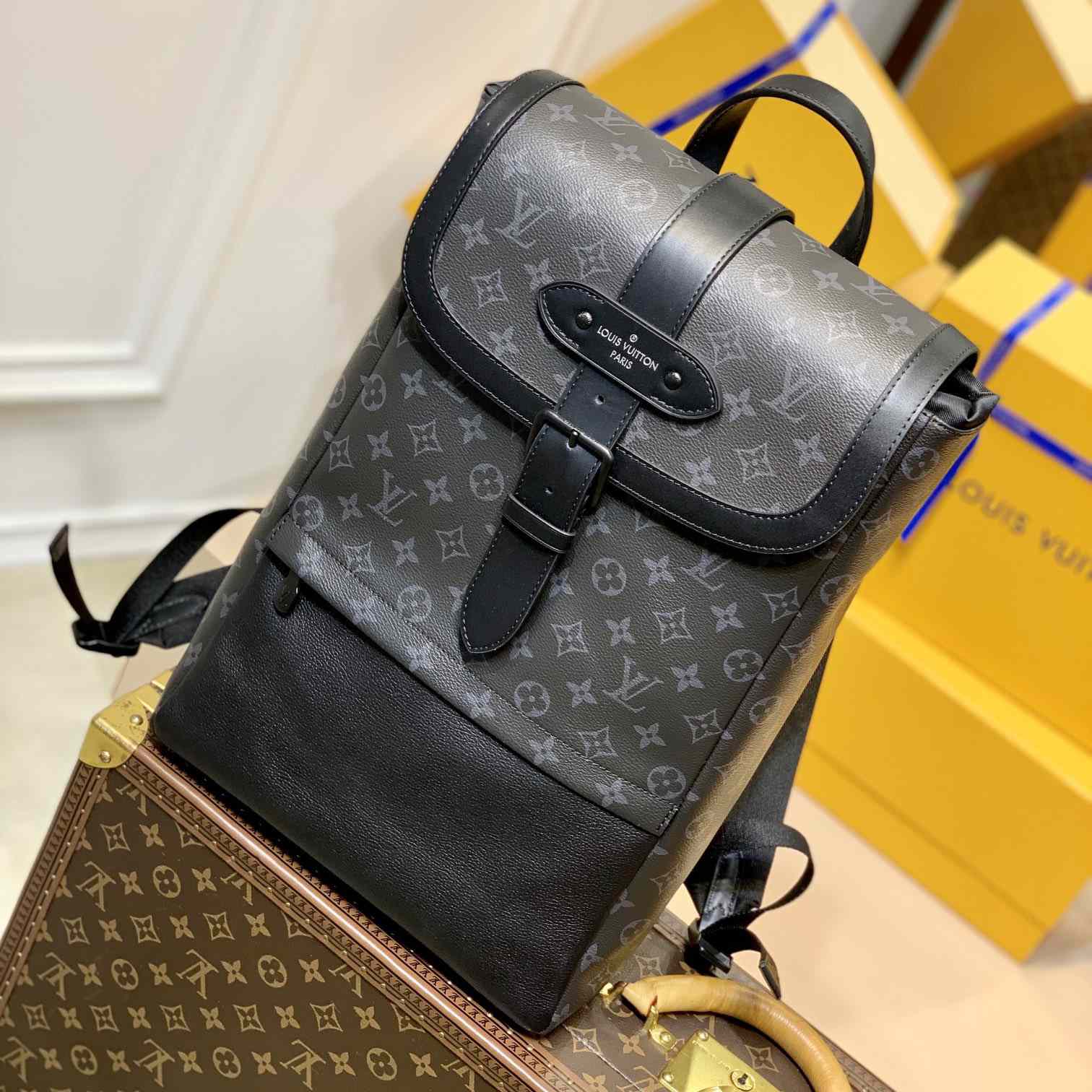 Louis Vuitton  Saumur Backpack(27-42-13cm)  M45913 - EUR FASHION