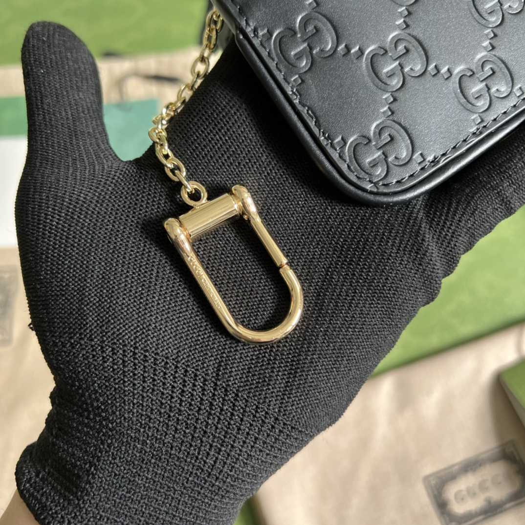 Gucci Signature Key Case(12-7.5-1.5cm) - EUR FASHION