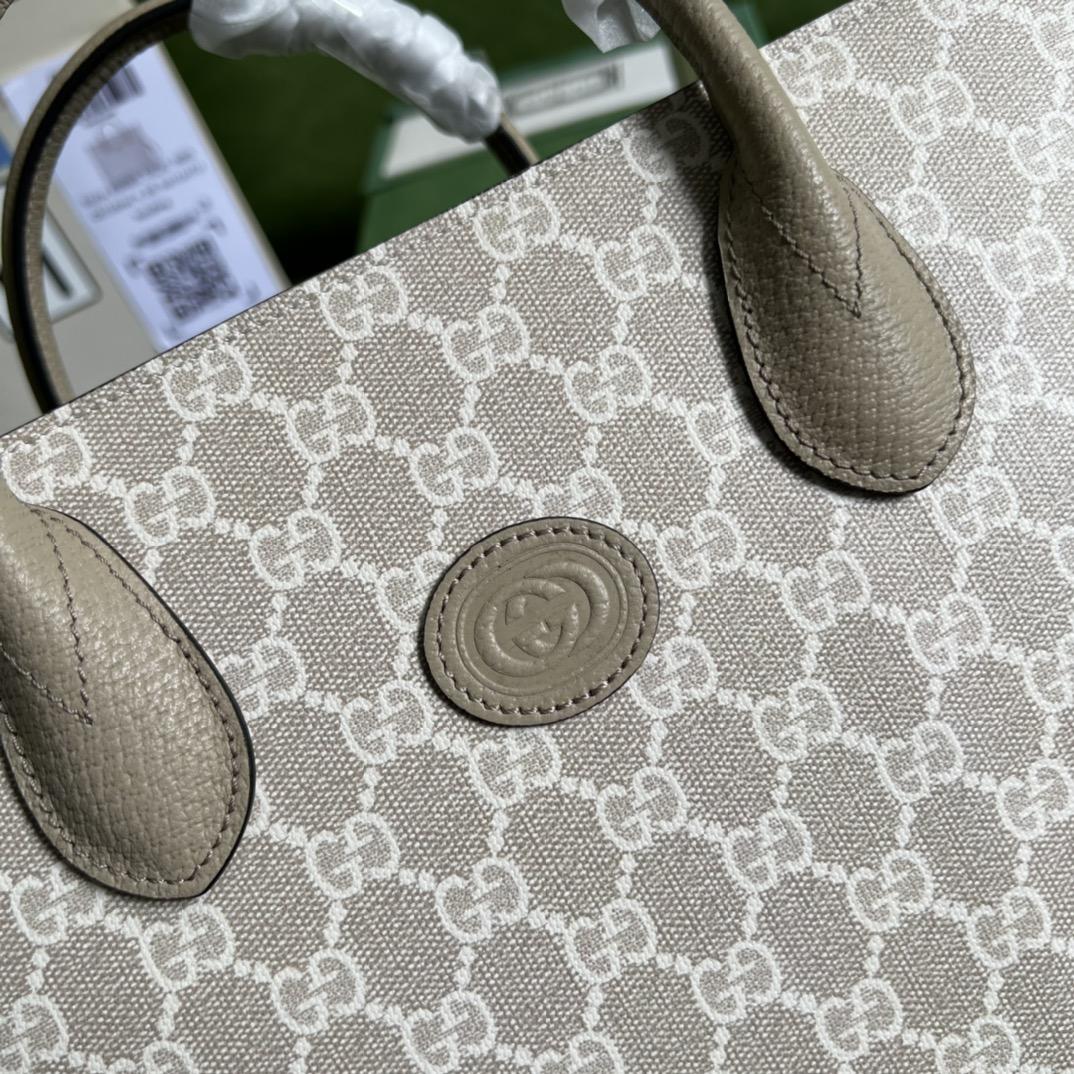 Gucci Small Tote Bag With Interlocking G(31-26.5-14cm) - EUR FASHION
