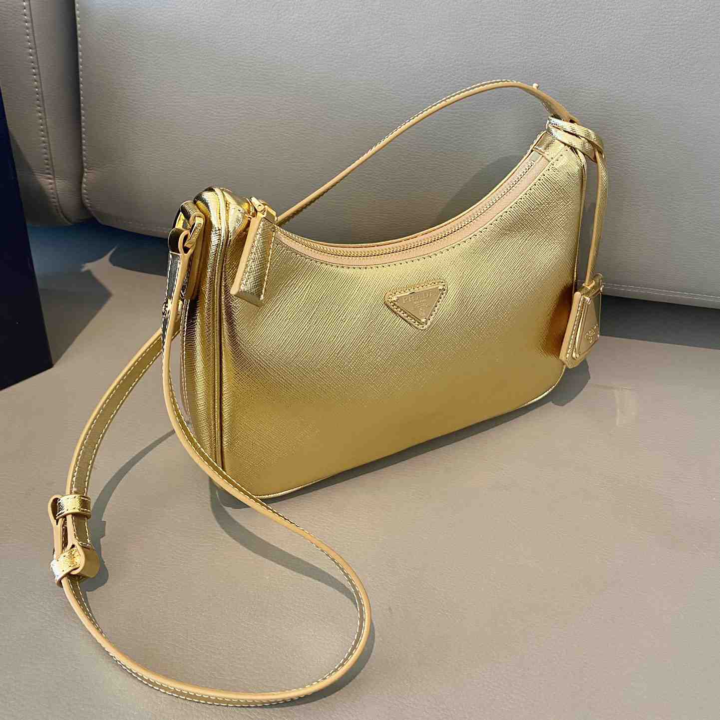 Prada Saffiano Leather Mini Bag(23-17-6.5cm) - EUR FASHION