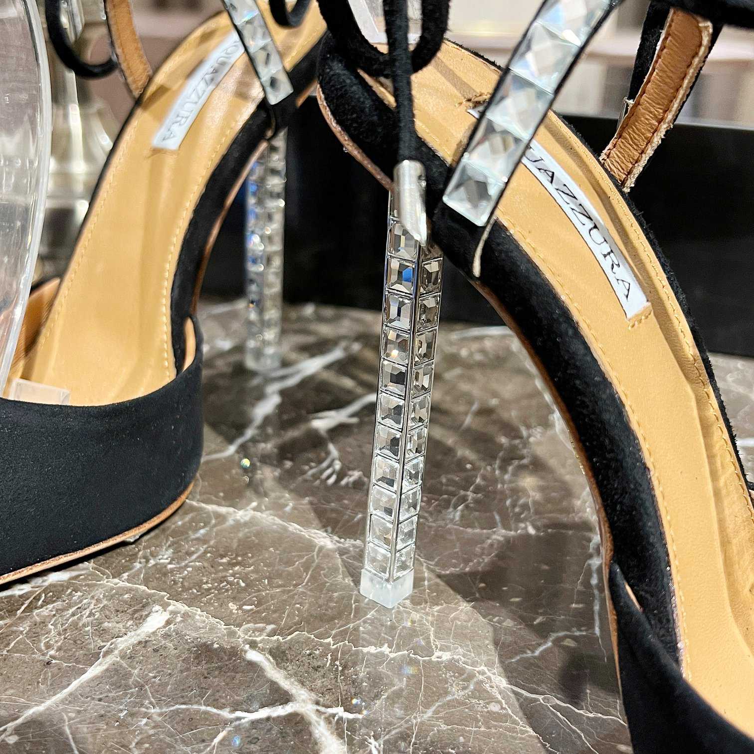 Aquazzura Rock Chic 105 Suede Pumps - EUR FASHION
