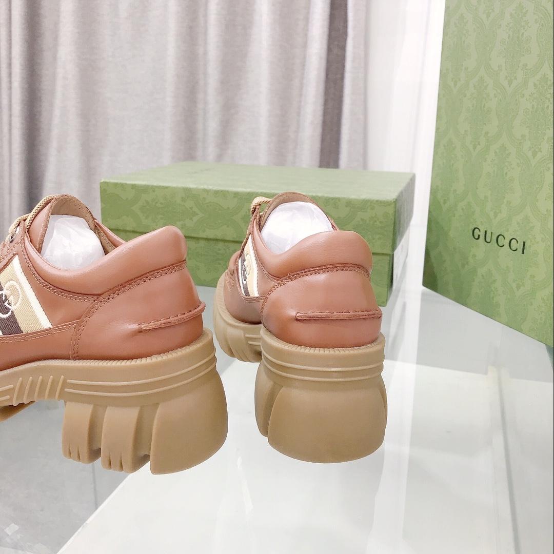 Gucci Women's Lace- Up Loafer  - EUR FASHION