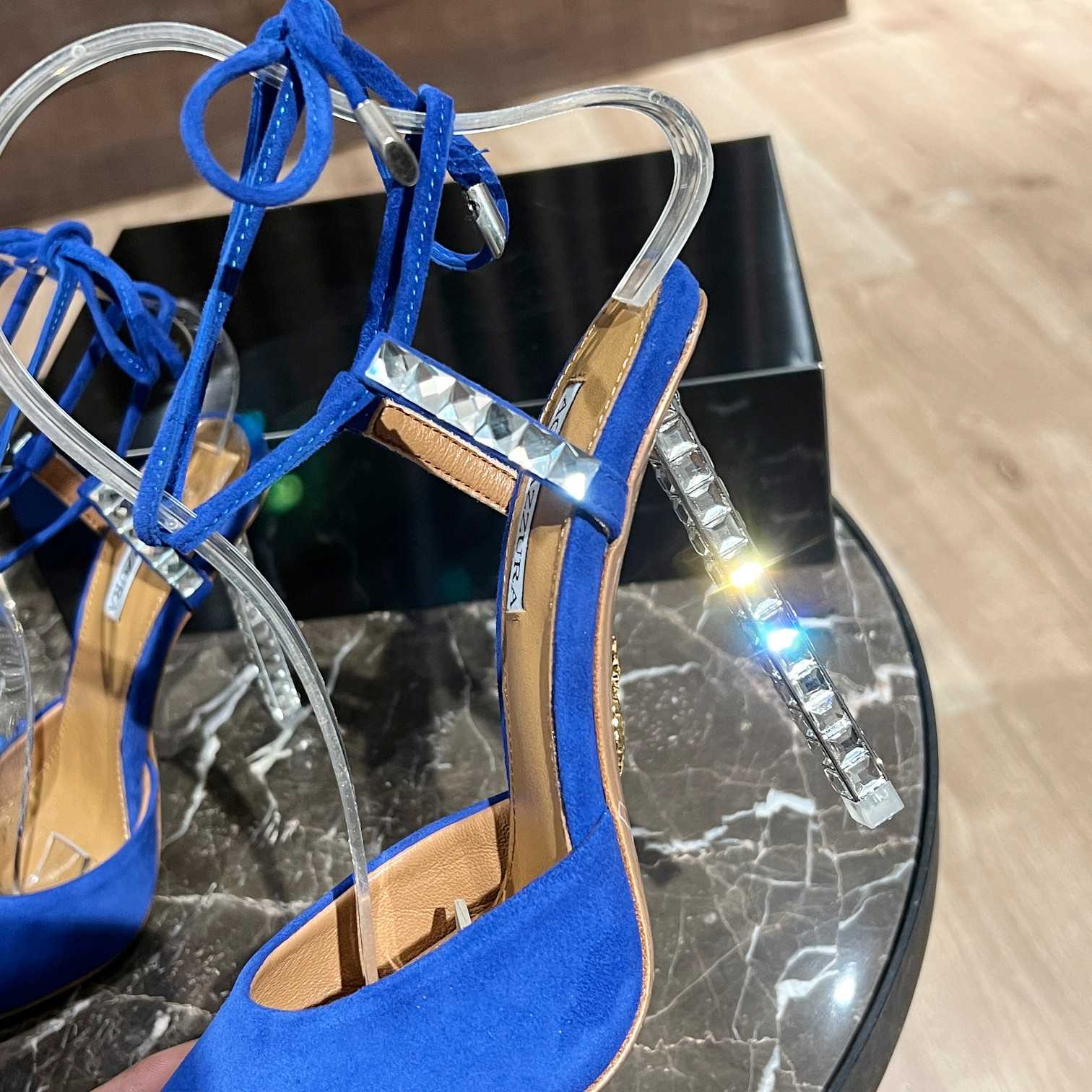 Aquazzura Rock Chic 105 Suede Pumps - EUR FASHION