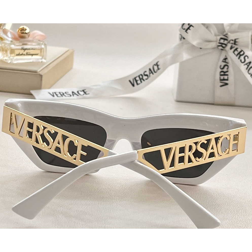 Versace 90s Vintage Logo Cat-Eye Sunglasses     VE4967  - EUR FASHION
