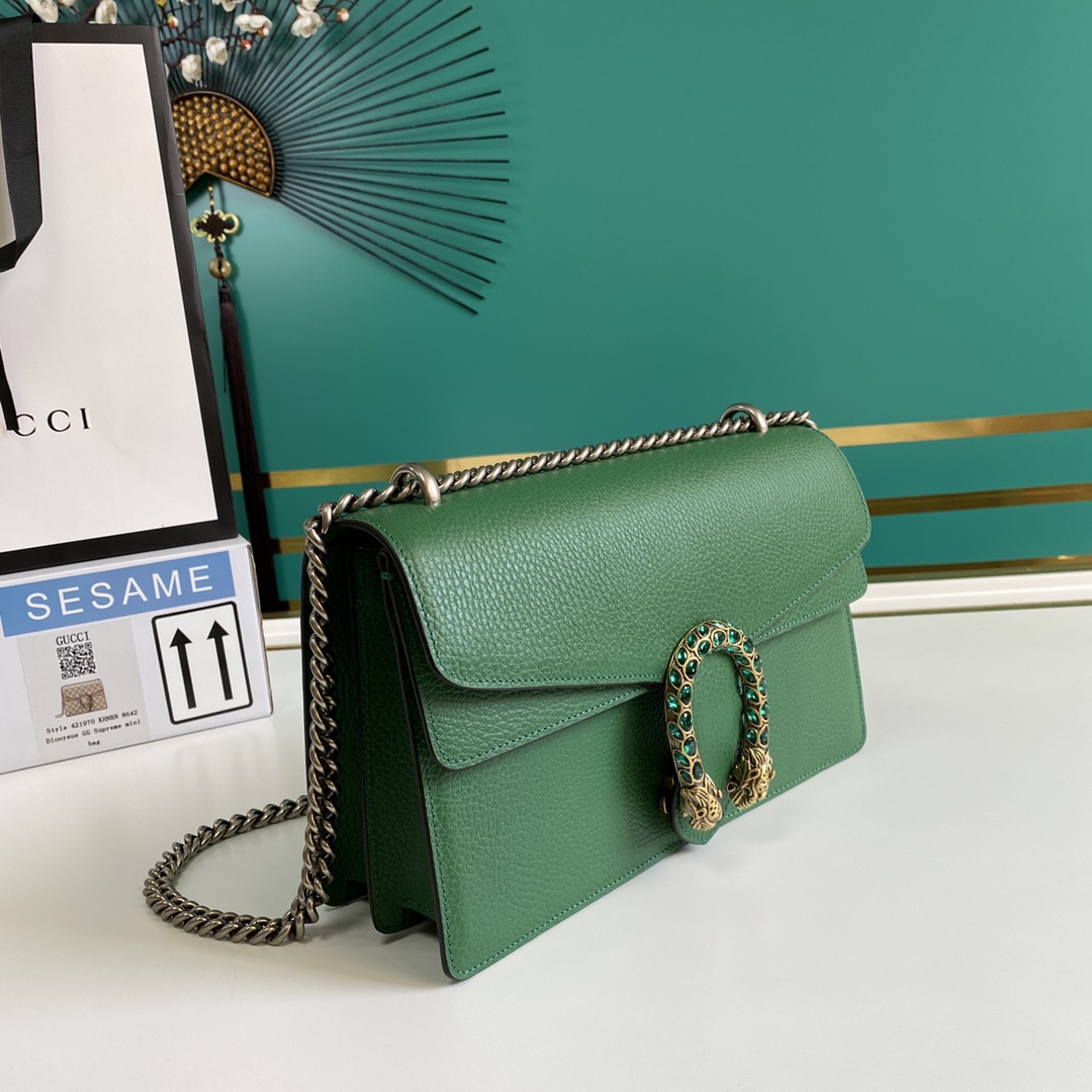 Gucci Dionysus leather shoulder bag(28-17-9cm)   - EUR FASHION