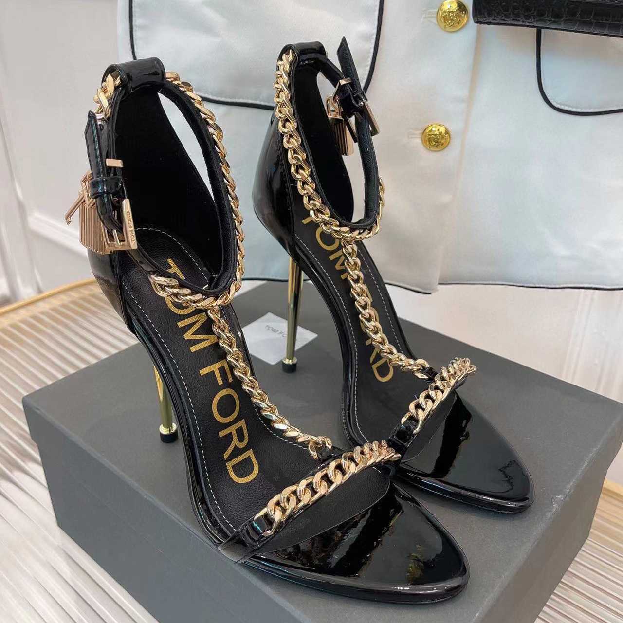 Tom Ford Chain-Embellished Sandals - EUR FASHION