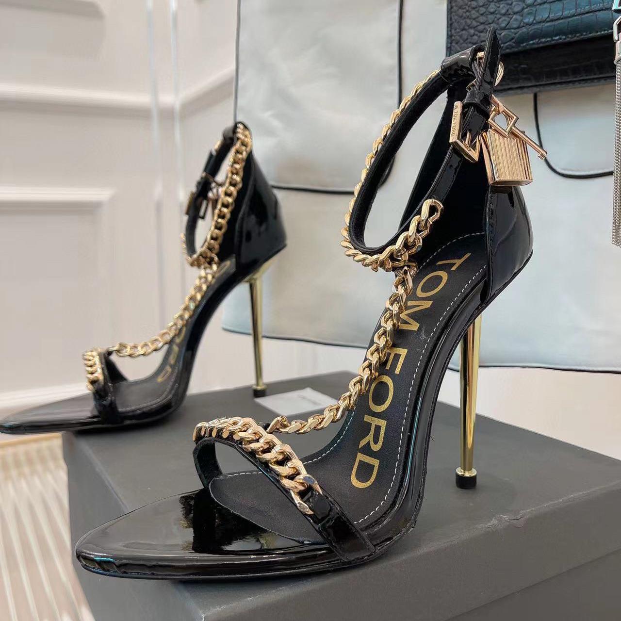 Tom Ford Chain-Embellished Sandals - EUR FASHION