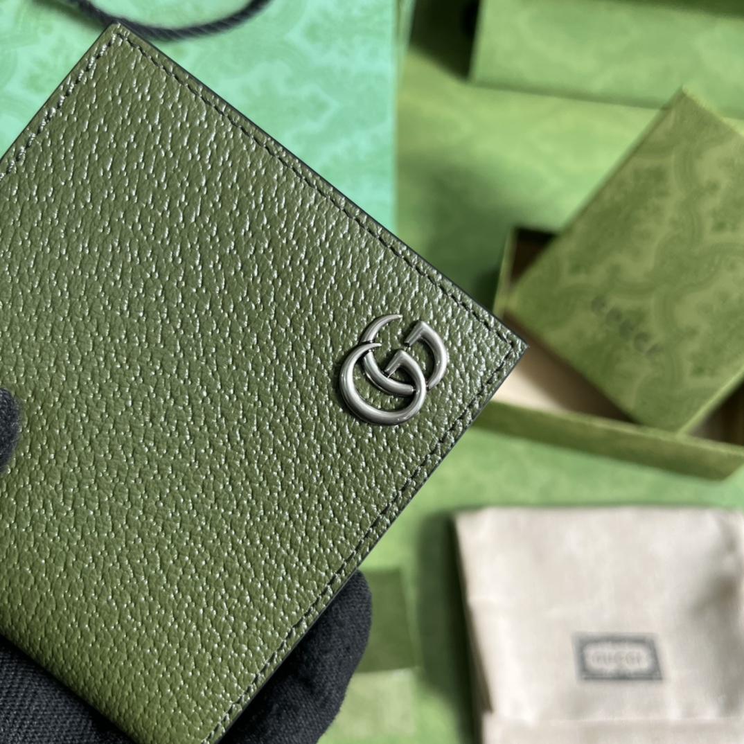 Gucci GG Marmont Leather Bi-Fold Wallet(21-9cm) - EUR FASHION