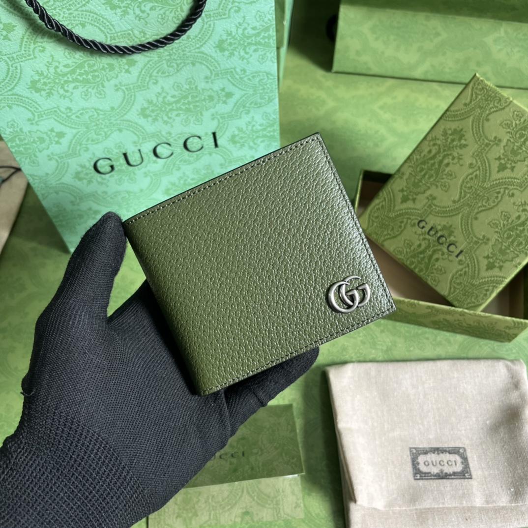 Gucci GG Marmont Leather Bi-Fold Wallet(21-9cm) - EUR FASHION