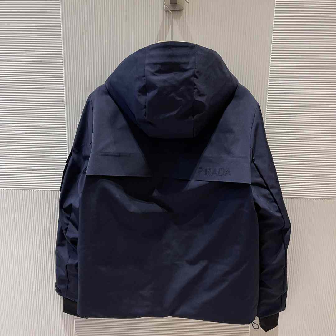Prada Logo Hooded Puffer Jacket - EUR FASHION