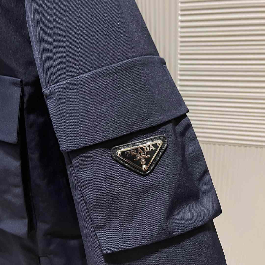 Prada Logo Hooded Puffer Jacket - EUR FASHION