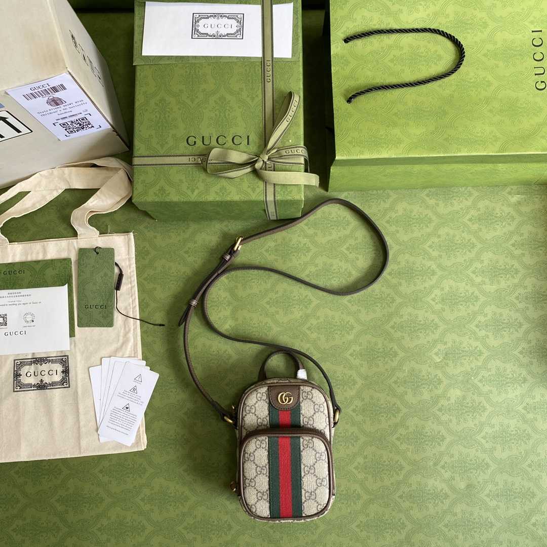 Gucci Ophidia GG Mini Bag(12-16-7cm)   - EUR FASHION