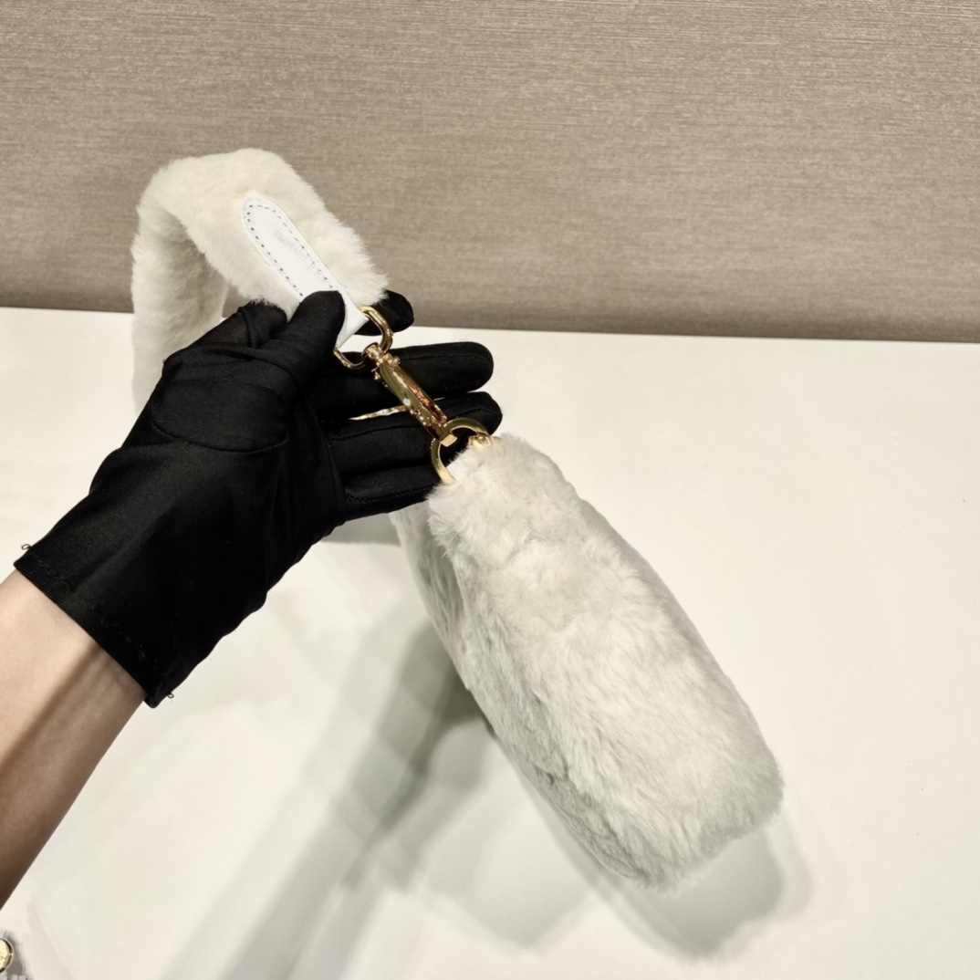 Prada Shearling Mini Bag(23-17-8cm) - EUR FASHION