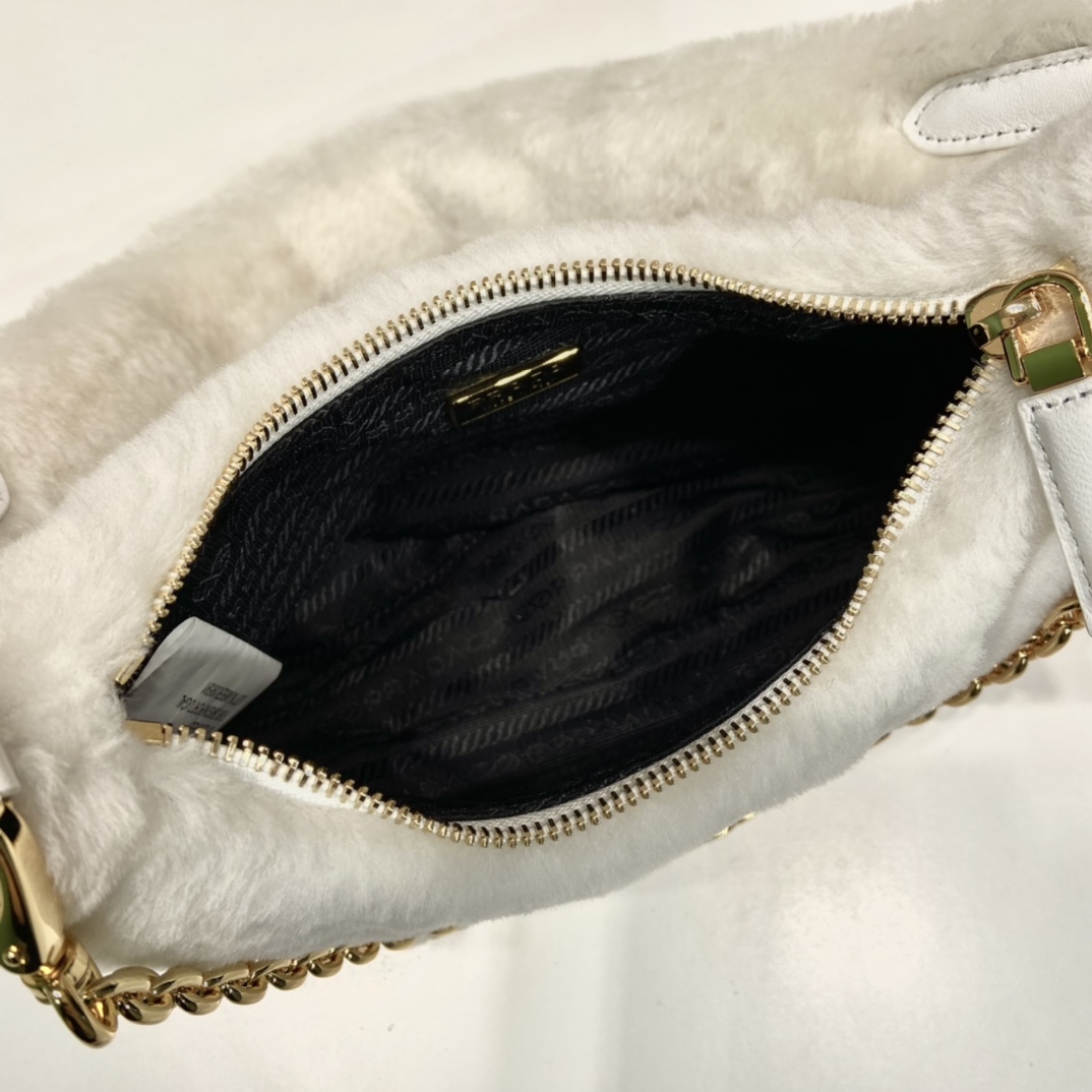 Prada Shearling Mini Bag(23-17-8cm) - EUR FASHION