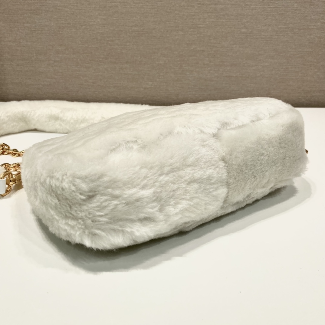 Prada Shearling Mini Bag(23-17-8cm) - EUR FASHION