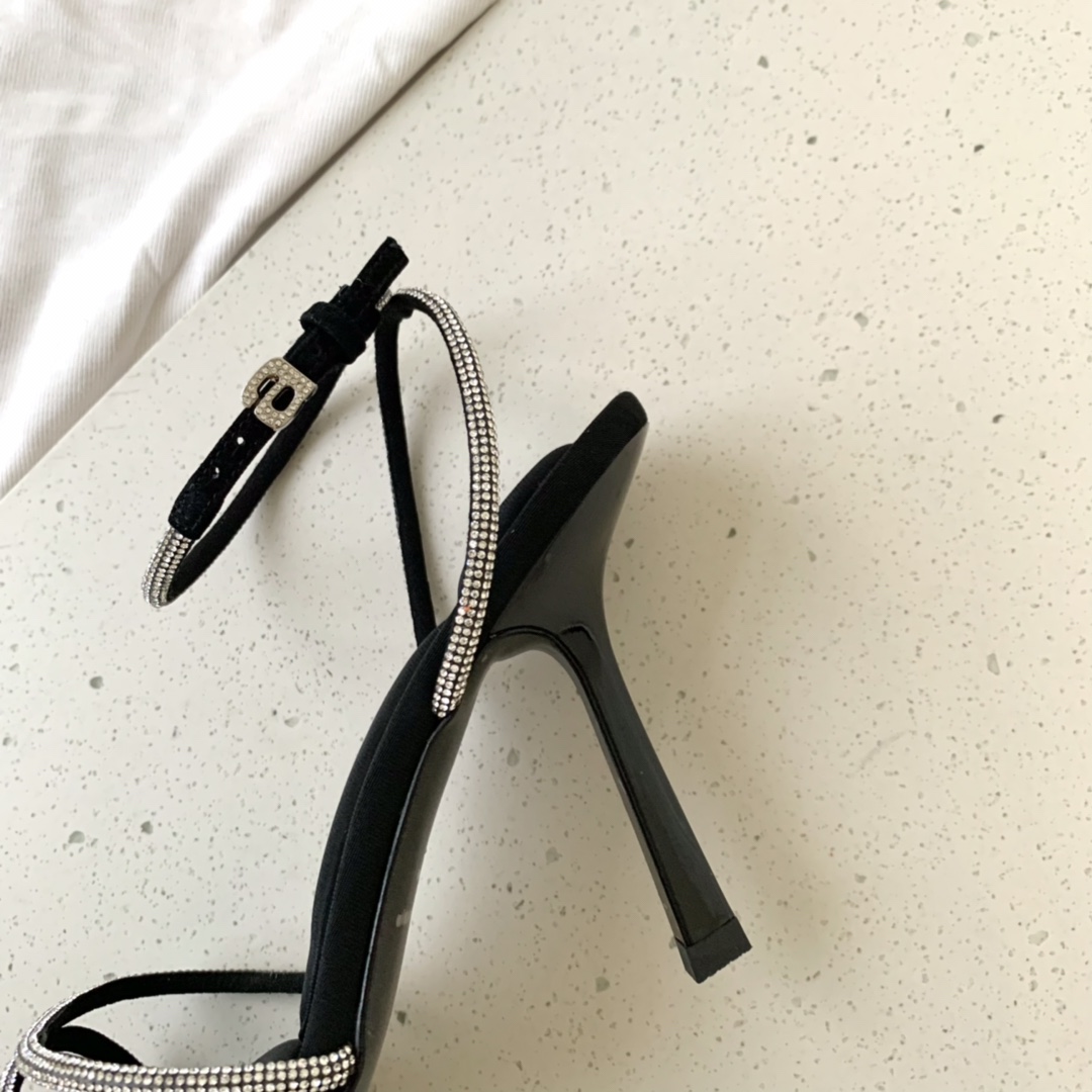 Alexander Wang Dahlia 105 Sandal In Crystal - EUR FASHION