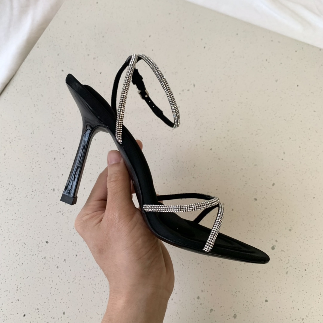 Alexander Wang Dahlia 105 Sandal In Crystal - EUR FASHION