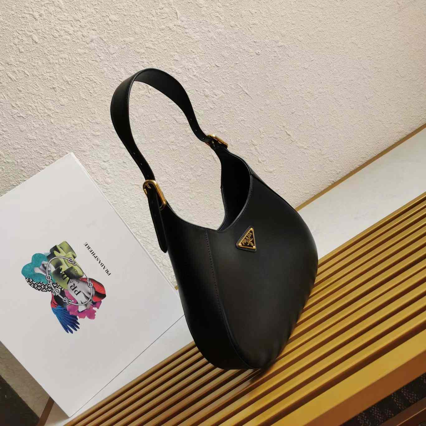 Prada Prada Cleo brushed leather shoulder bag(27-20-7cm) - EUR FASHION