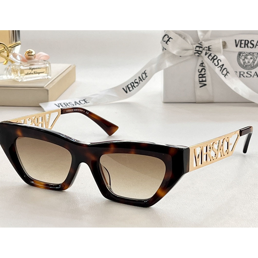 Versace 90s Vintage Logo Cat-Eye Sunglasses     VE4967  - EUR FASHION