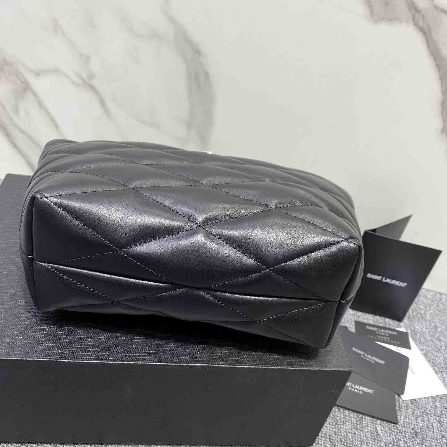 Saint Laurent Sade Pouch In Quilted Lambskin - EUR FASHION