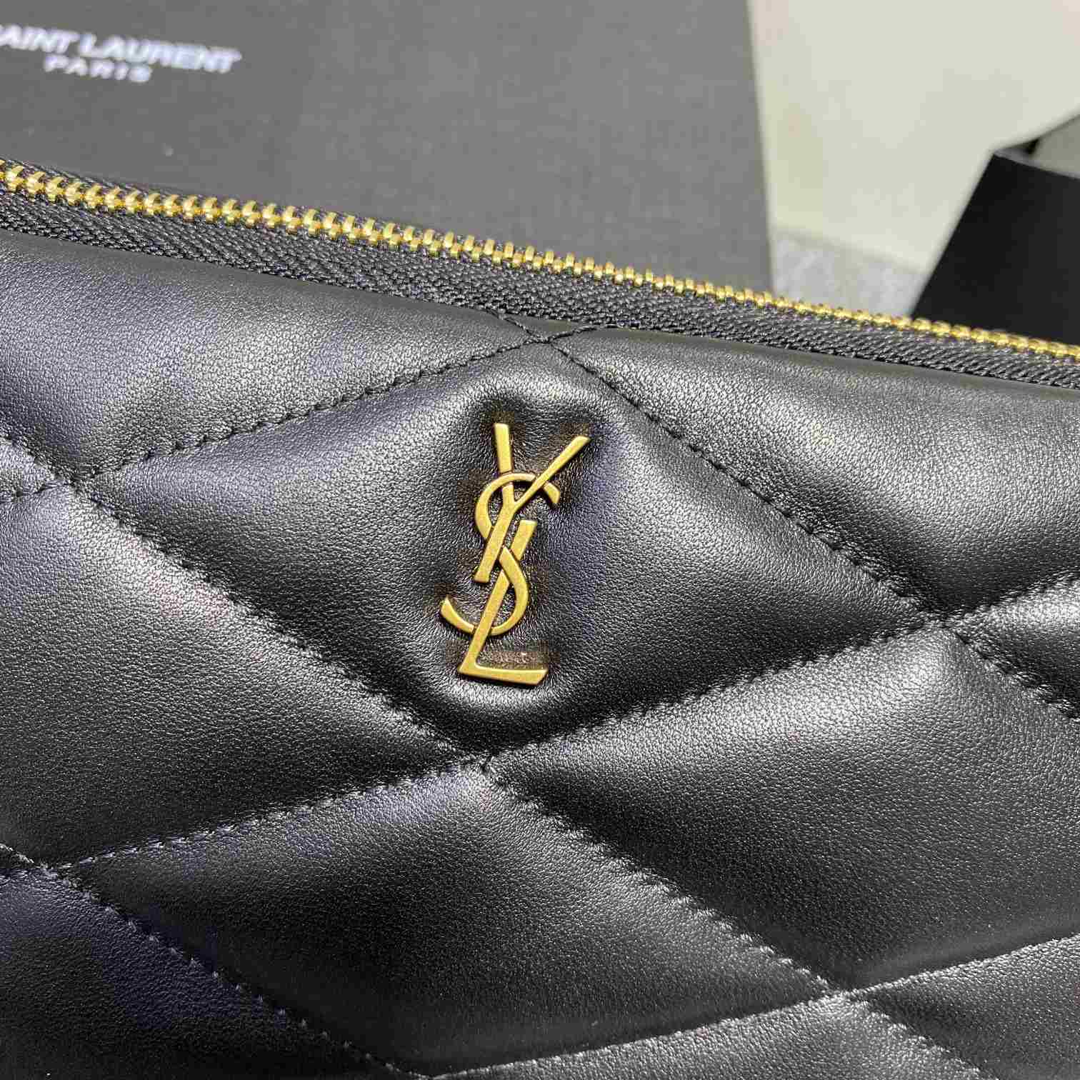 Saint Laurent Sade Pouch In Quilted Lambskin - EUR FASHION