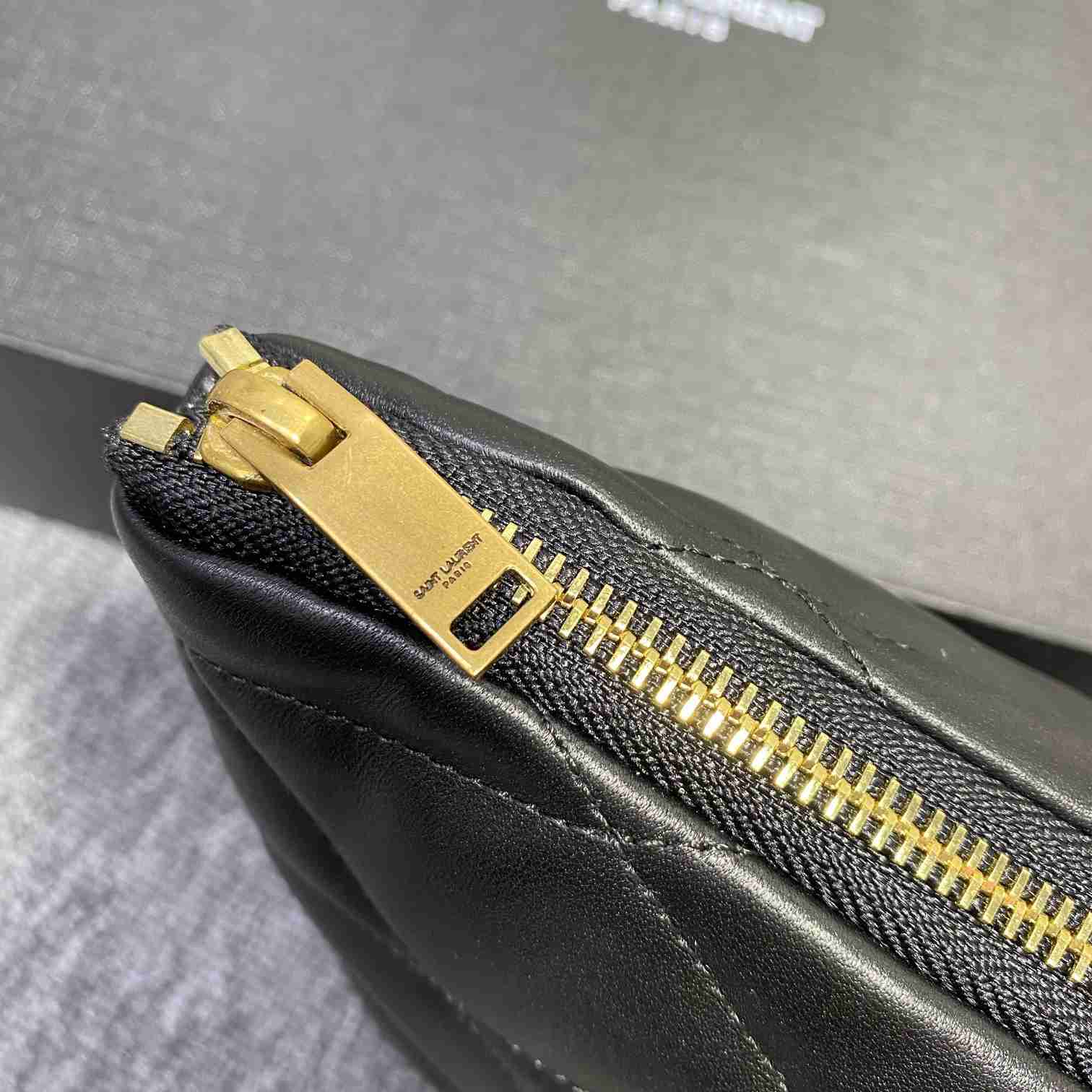 Saint Laurent Sade Pouch In Quilted Lambskin - EUR FASHION