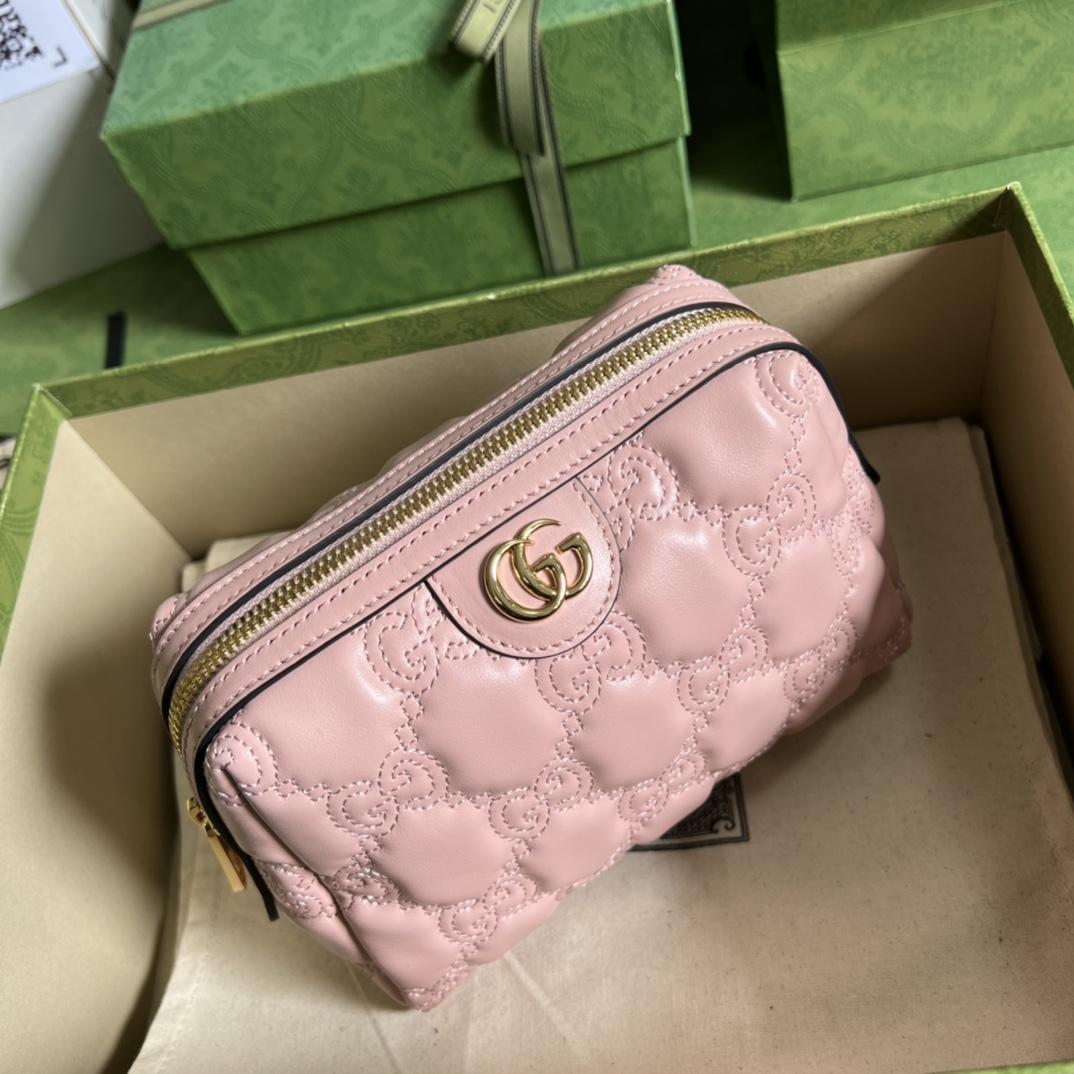 Gucci GG Matelassé Beauty Case(16*12.5*9cm) - EUR FASHION