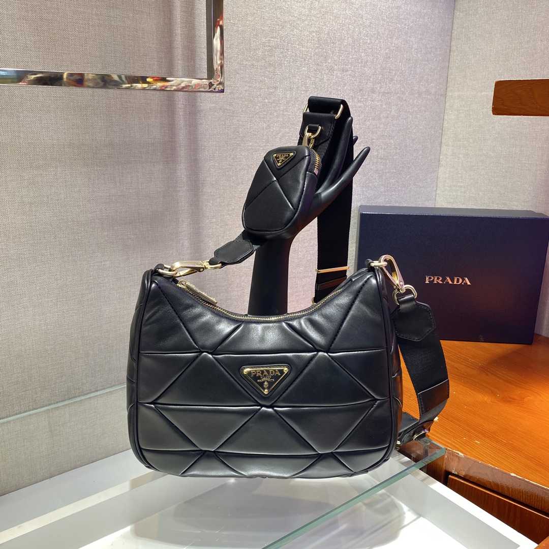 Prada System Patchwork Shoulder Bag(24*17*7cm) - EUR FASHION