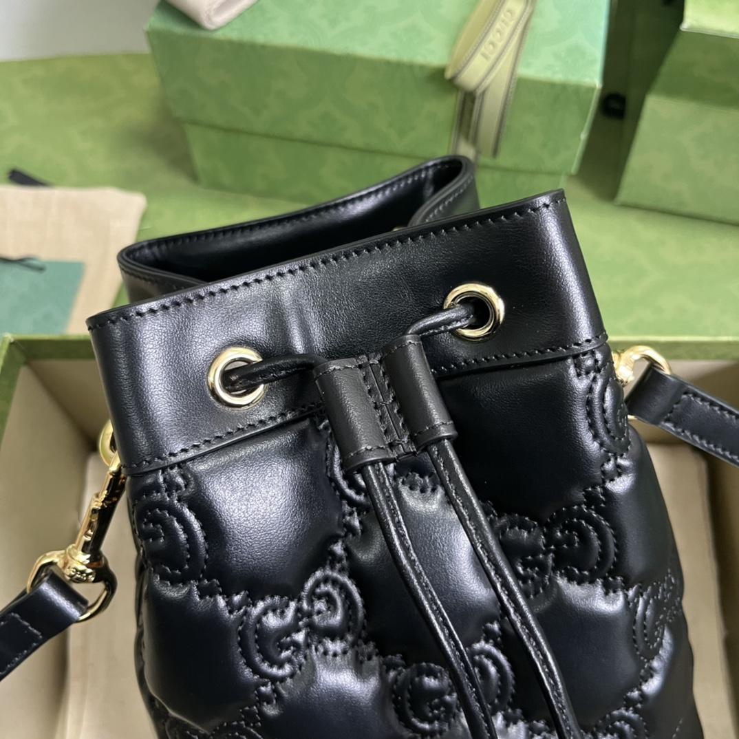 Gucci GG Matelassé Bucket Bag (17*20*10cm) - EUR FASHION